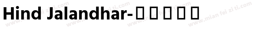 Hind Jalandhar字体转换